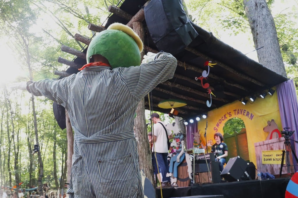 At the Celebration of Michael Hurley, one of his characters danced among the crowd.
