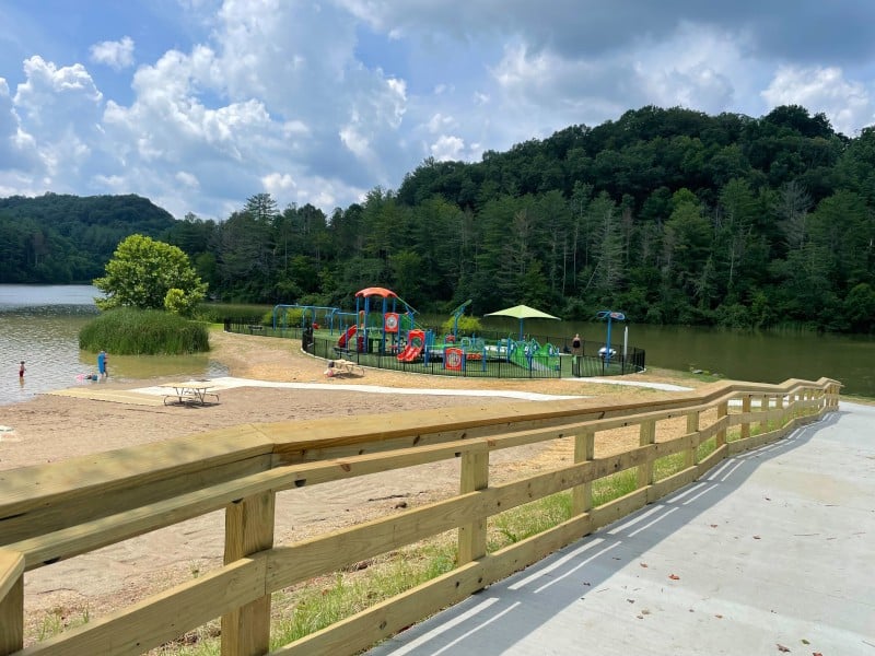 Strouds Run State Park accessible beach access