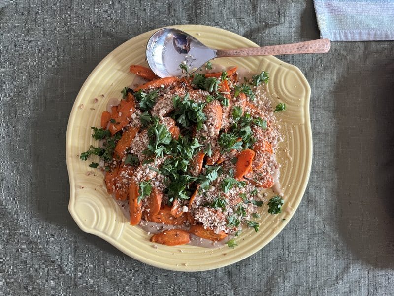 Home, Cooking: Roasted Carrots with Tahini Sauce and My First Dukkah