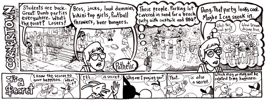 a Cornertown comic but Chris Monday