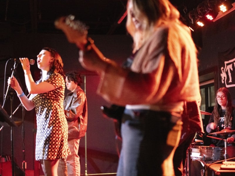 Pretty Incident of AMP performing at Benefest