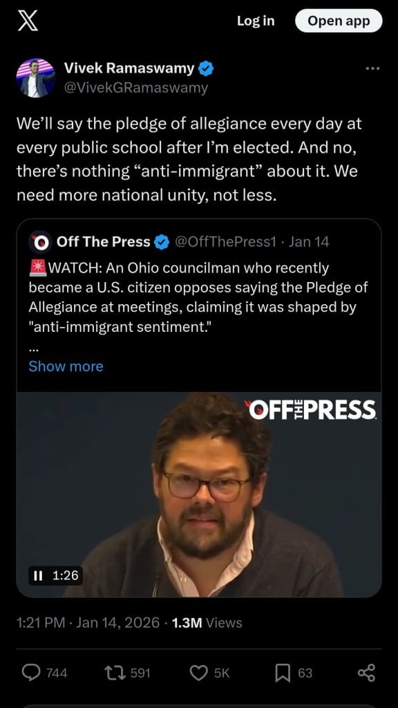 A screenshot of a Tweet.