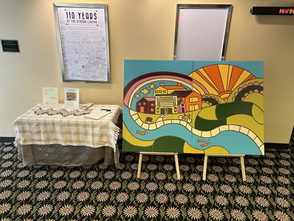 The Athena quilt trail display