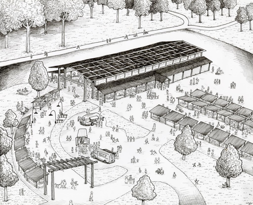 Artist rendering of AFM proposed Athens Community Pavilion